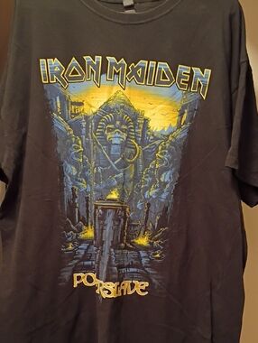 Iron Maiden Powerslave Black Concert Tshirt